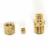 Thrifco Plumbing #68 3/16 Inch x 1/4 Inch Lead-Free Brass Compression MIP Adapte 6968003